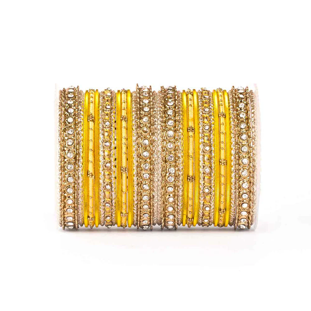 Elegant Colored Thread Bangle Set - Image 14