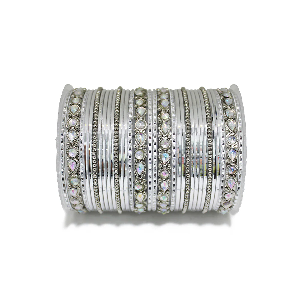 Kundan Gold Plating Bangle Set - Image 4