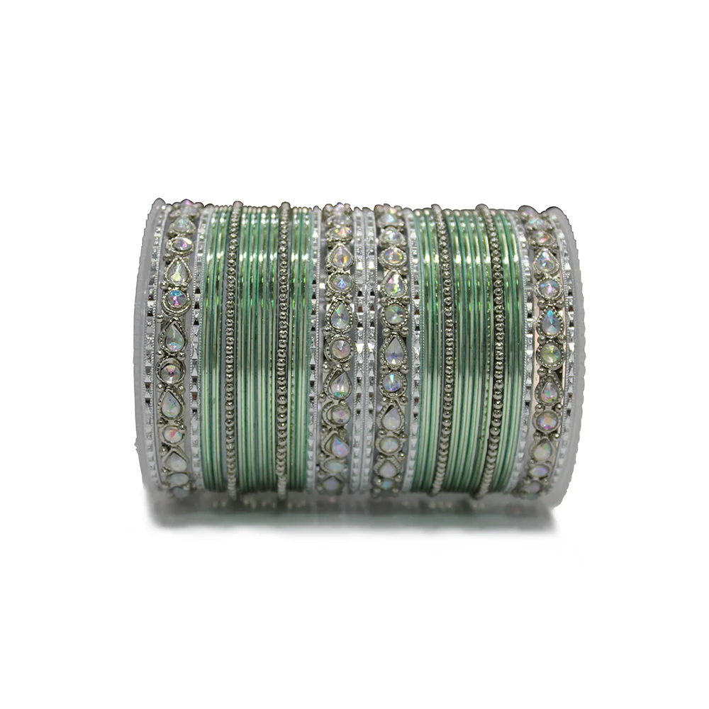 Kundan Gold Plating Bangle Set - Image 7