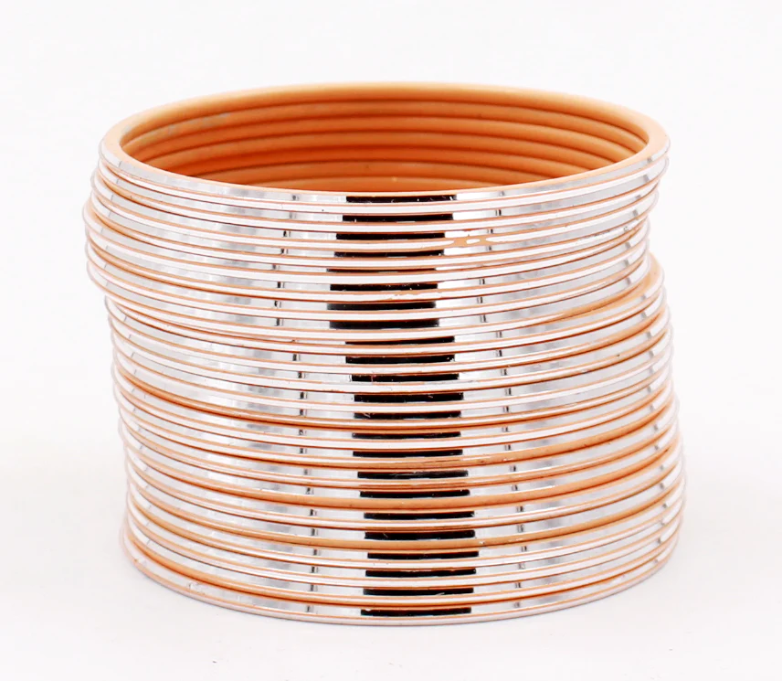 Set of 24 Shining Metal Bangles by Leshya (Plus Size) - Image 3